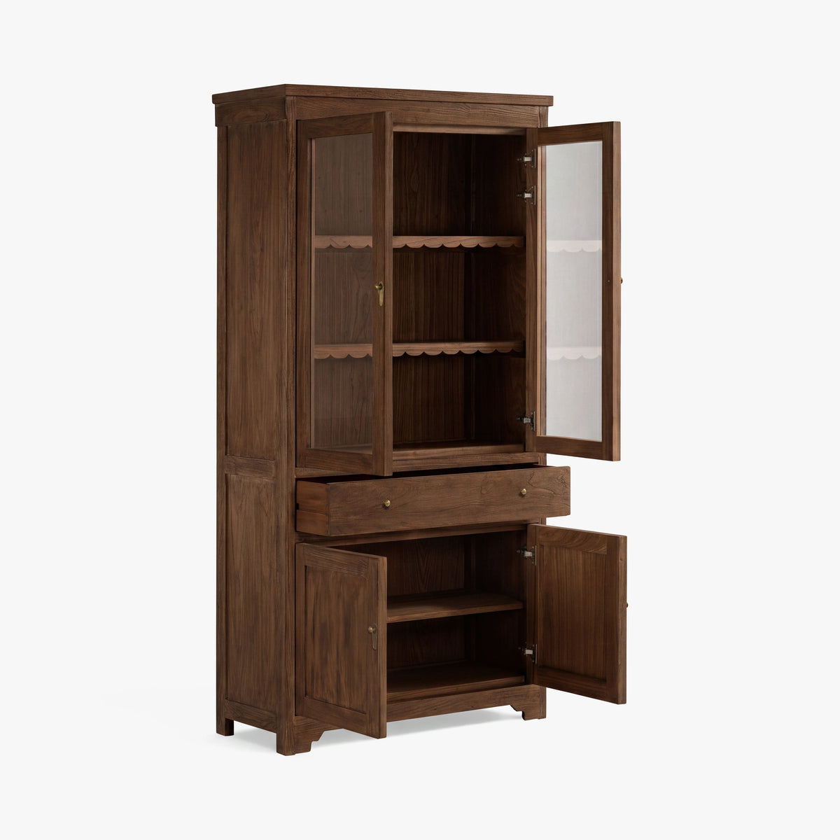 Darlene Reclaimed Elm Hutch - Walnut