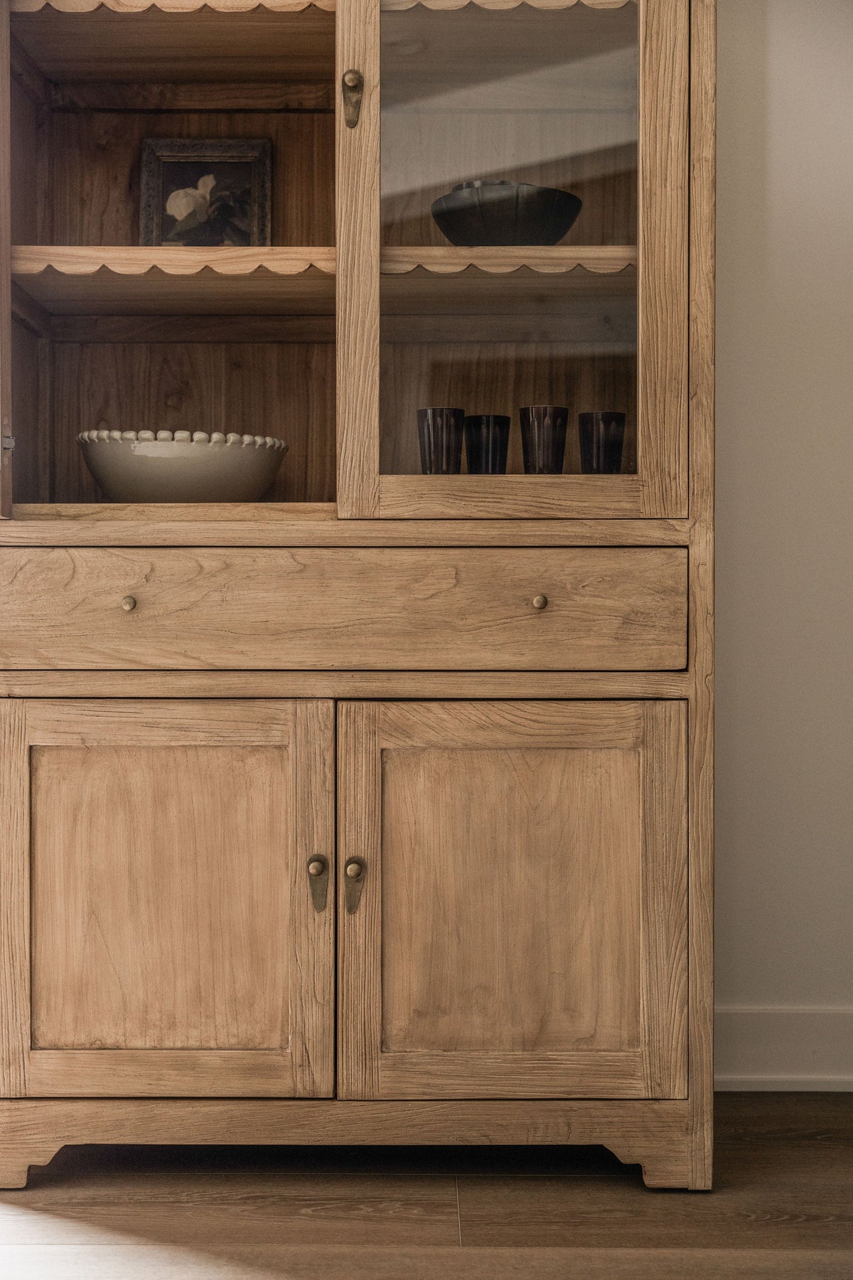 Darlene Reclaimed Elm Hutch - Natural