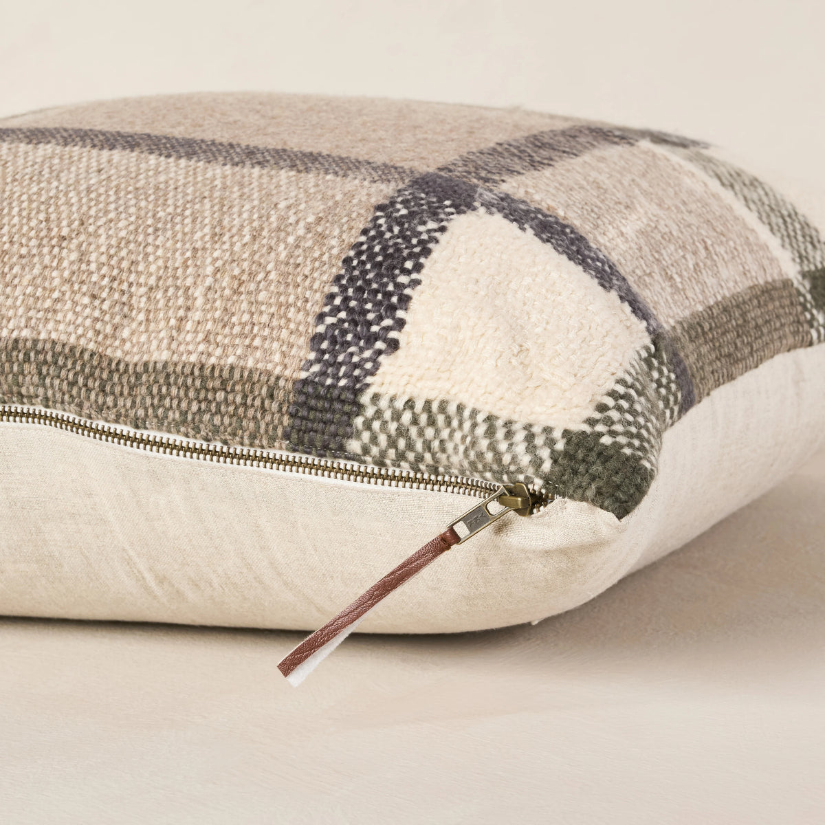 Hawthorne Woven Plaid Throw Pillow