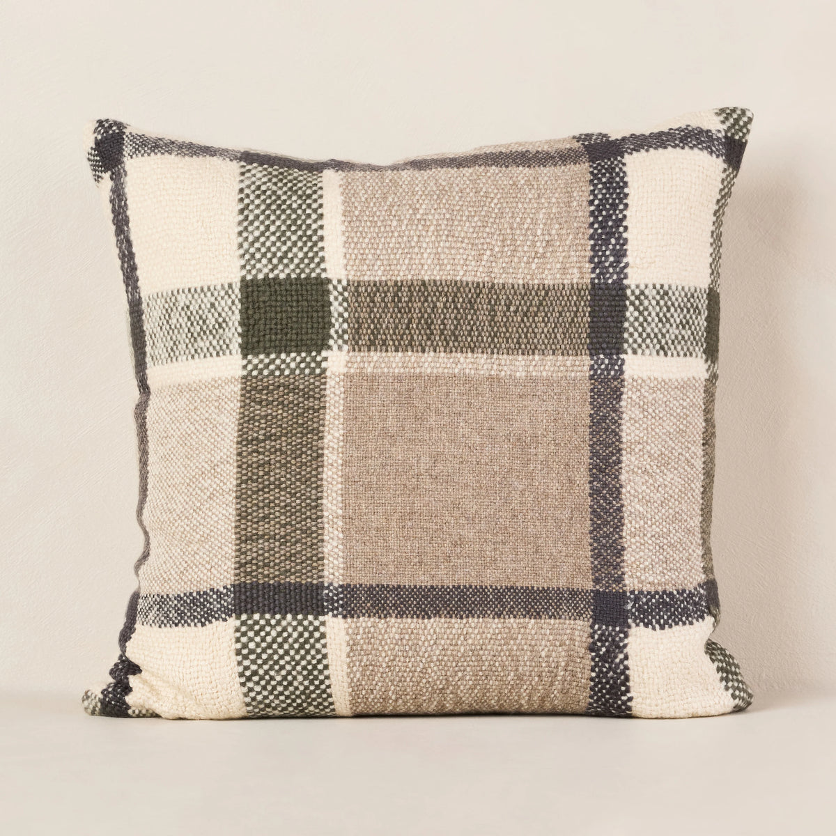 Hawthorne Woven Plaid Throw Pillow