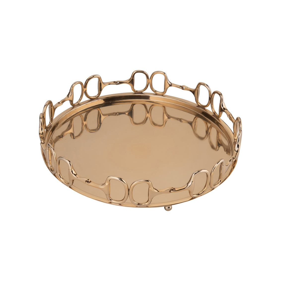 Stirrups Tray - Brass Large