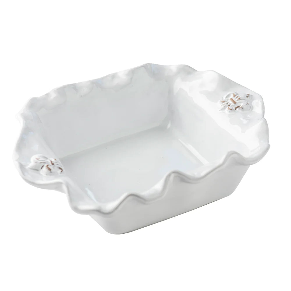 Fleur de Lis Casserole, Rectangular Shape