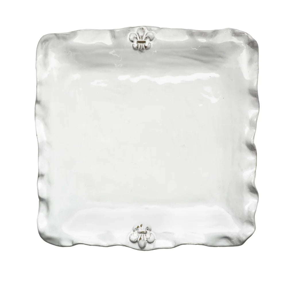 Fleur de Lis Platter, Square