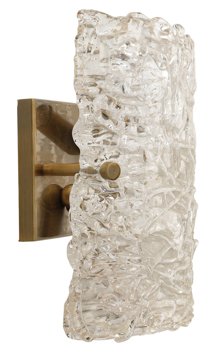 Swan Curved Glass Sconce, Large