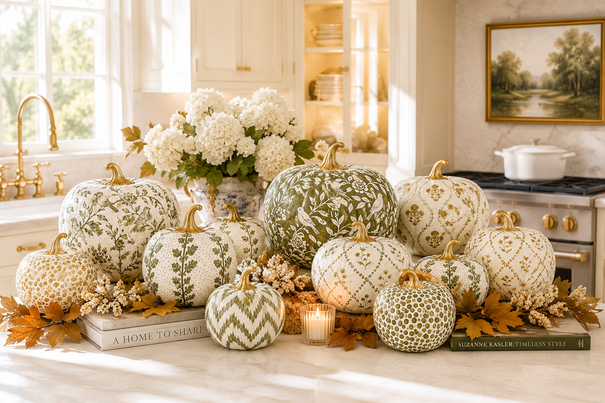 Green Garden Trellis Pumpkin