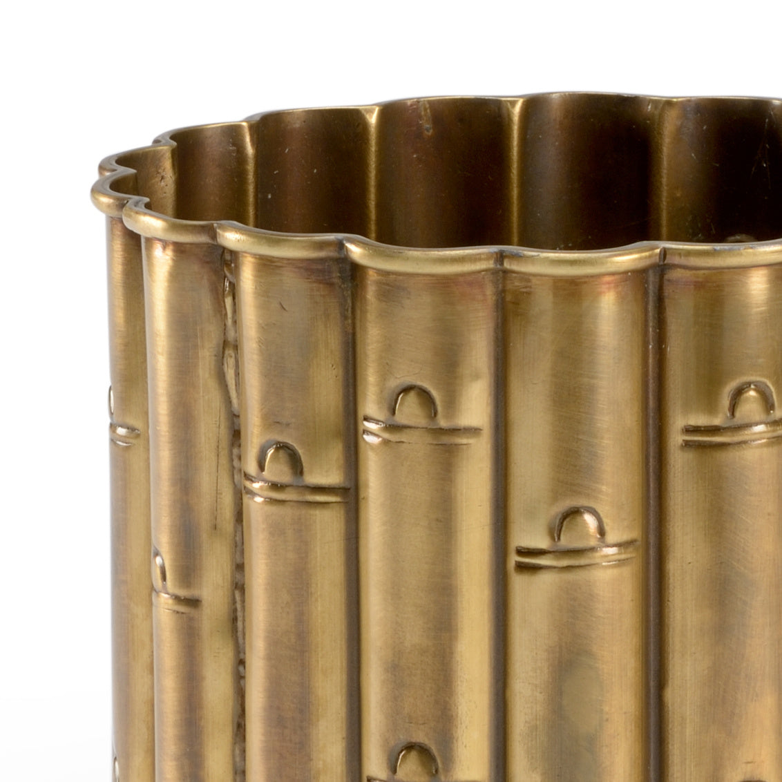 Brass Bamboo Planter- Small