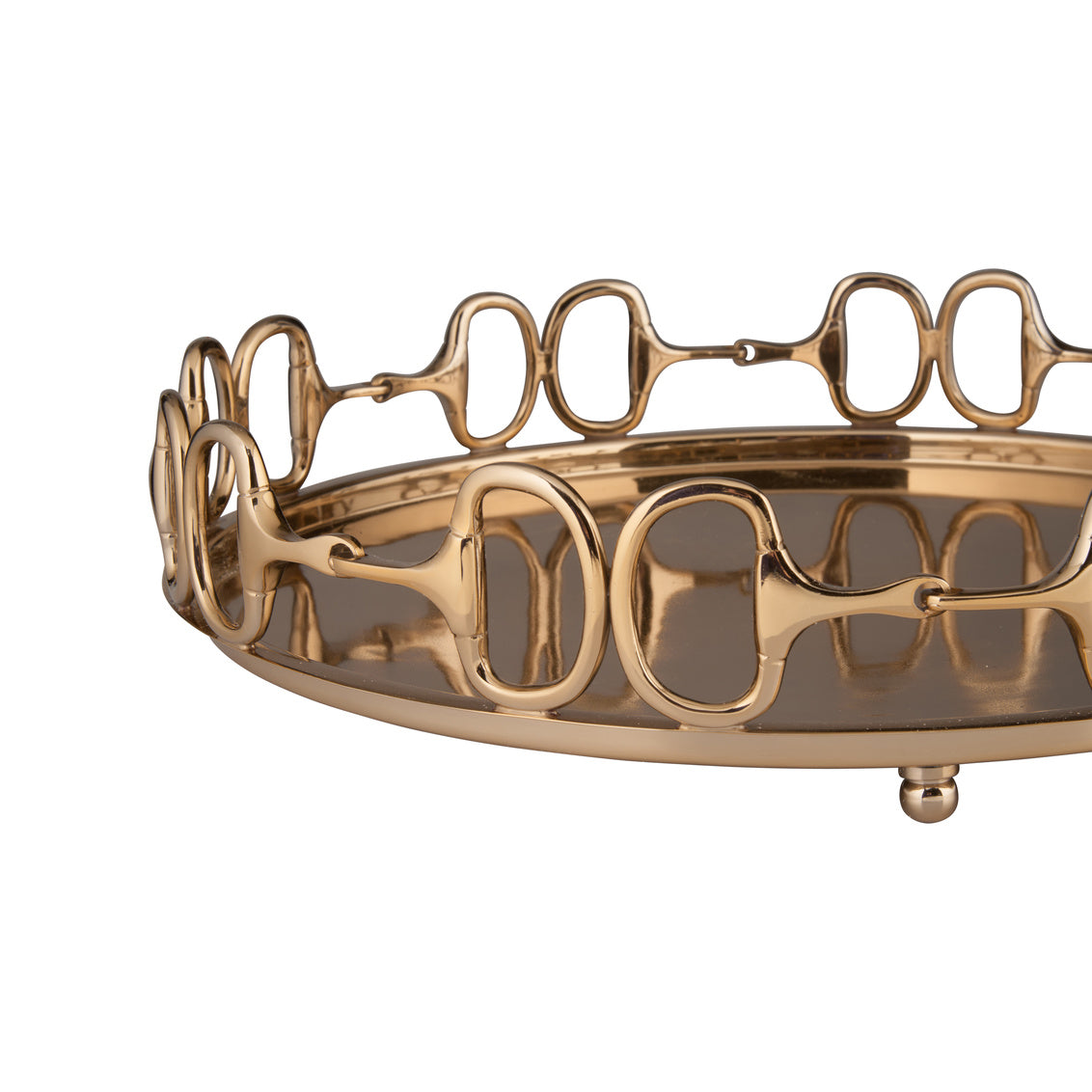 Stirrups Tray - Brass Large
