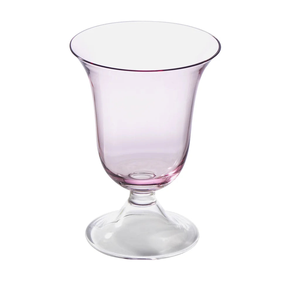 Adriana Water Glass, Pink