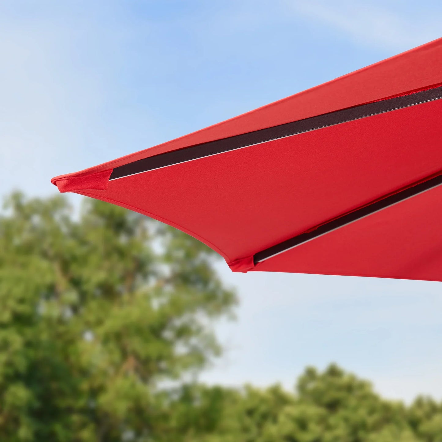 PATIO TREE 11ft Patio Octagon Market Umbrella with Sunbrella® Fabric (Jockey Red)