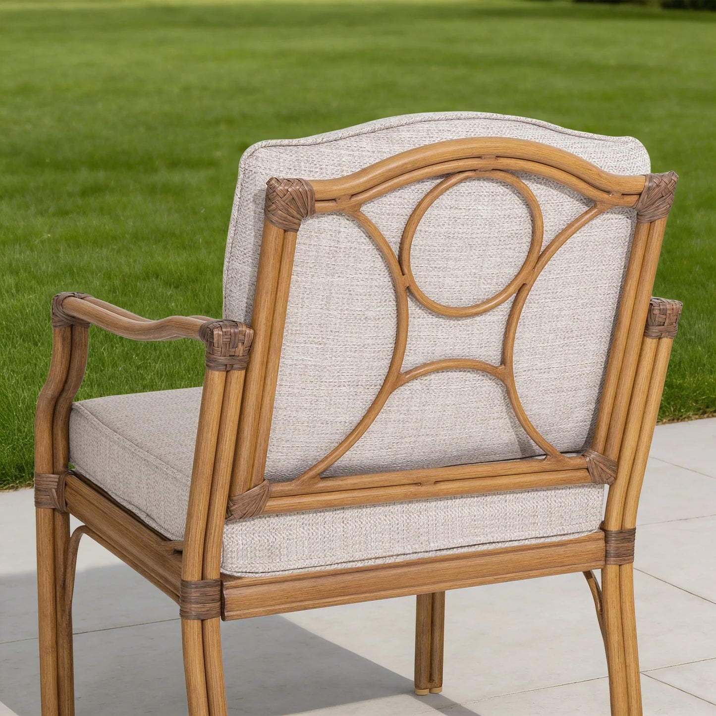 Arcadia Weather-Resistant Outdoor 84"L Dining Table and 6 Armchair