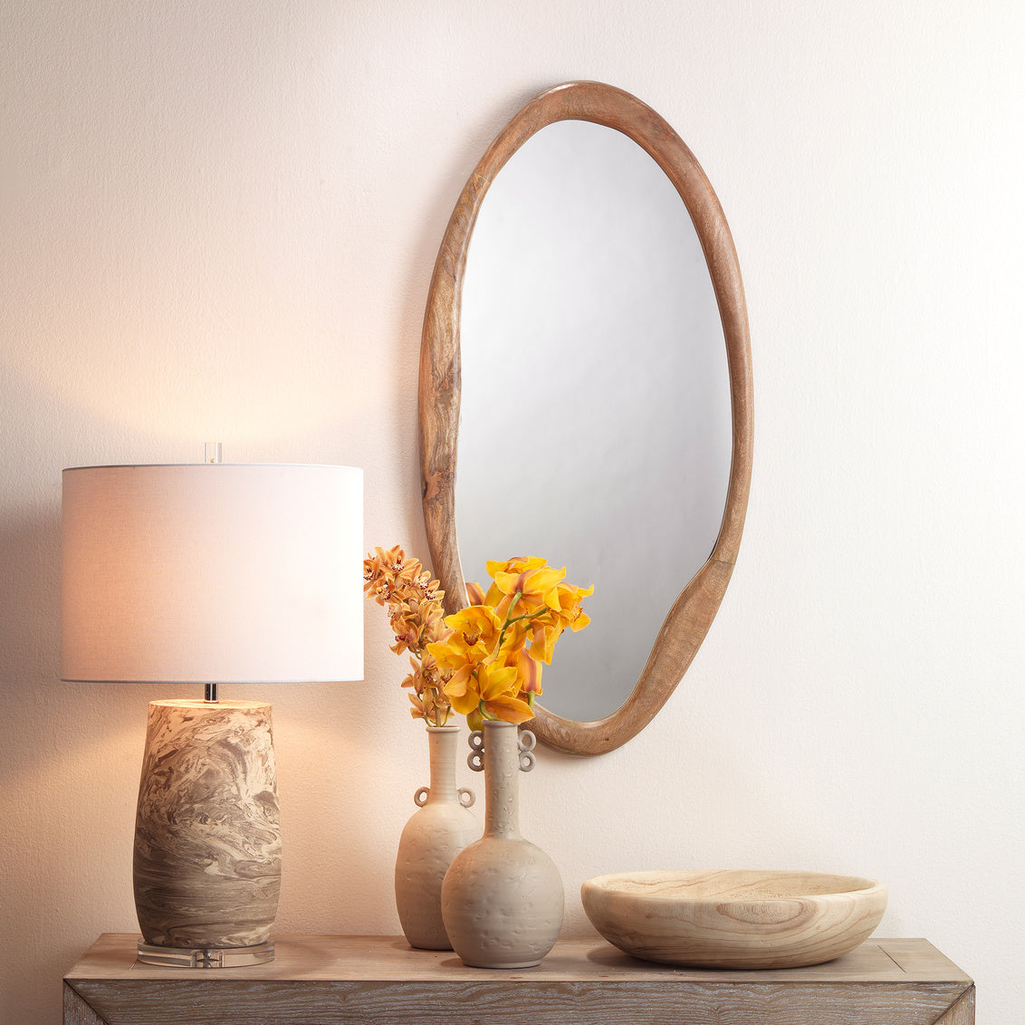 Organic Oval Mirror