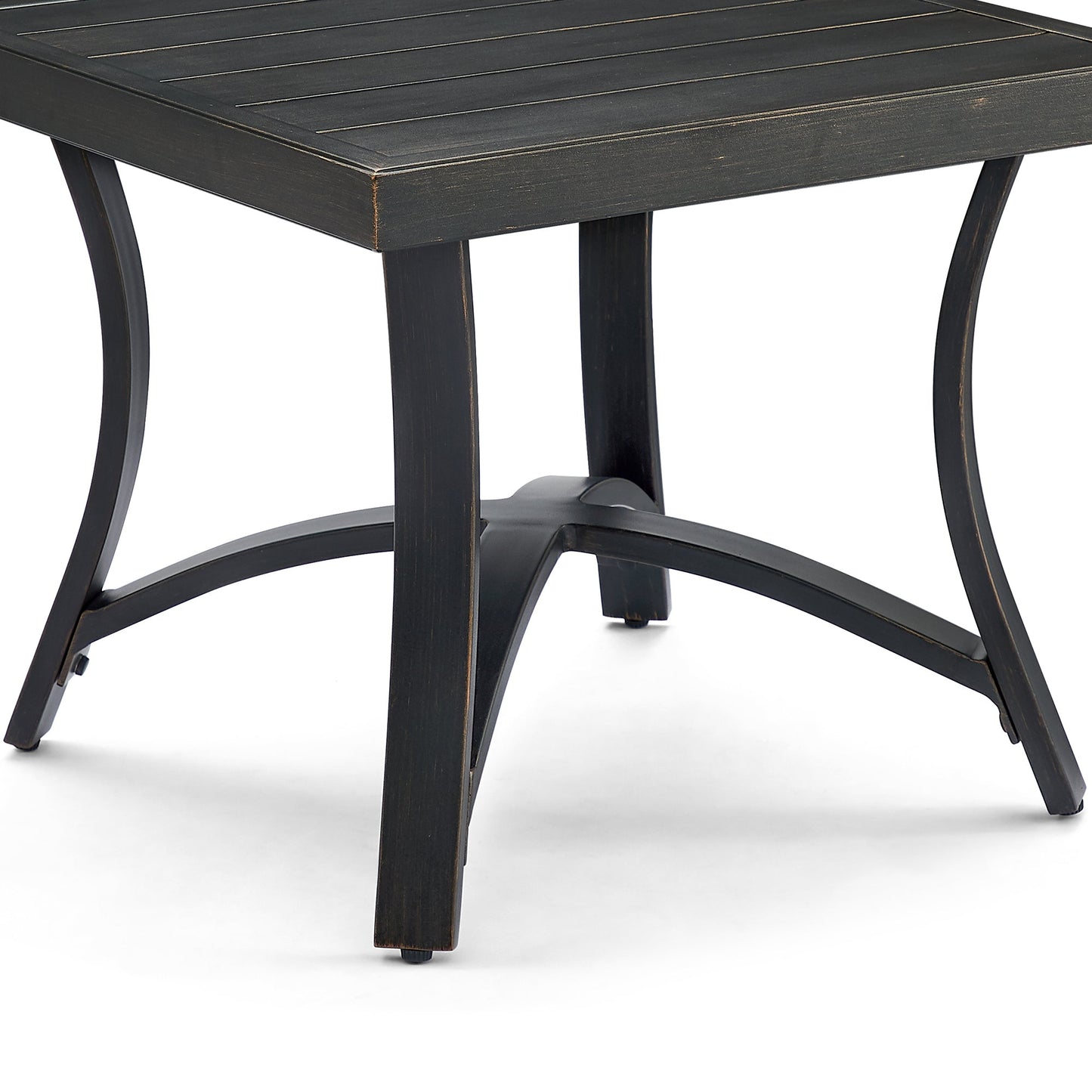 Chamber 2 Pieces Patio Fixed Chair and Side Table