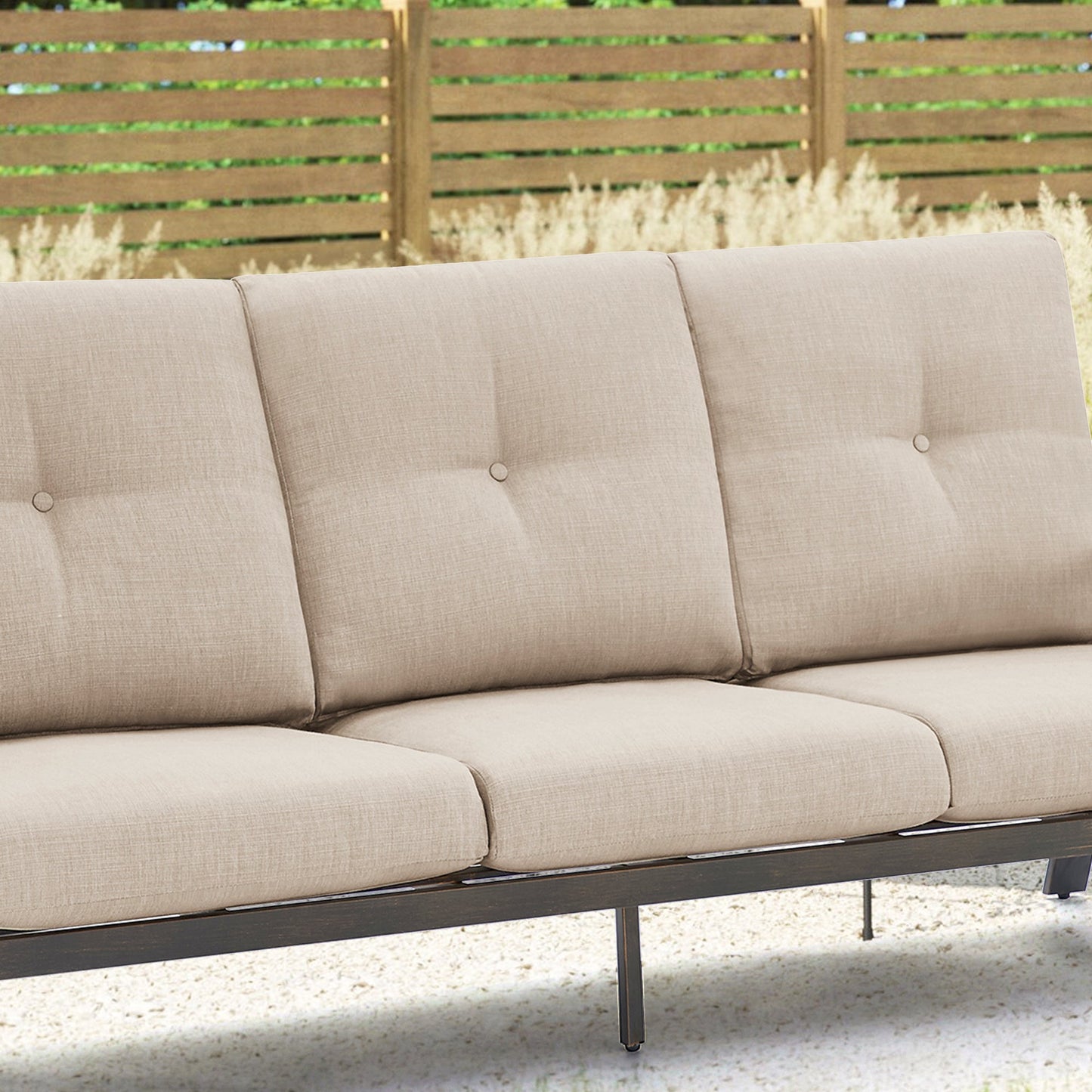 Chamber Aluminum 5 Seat Patio Conversation Sets With Sunbrella® Cushions