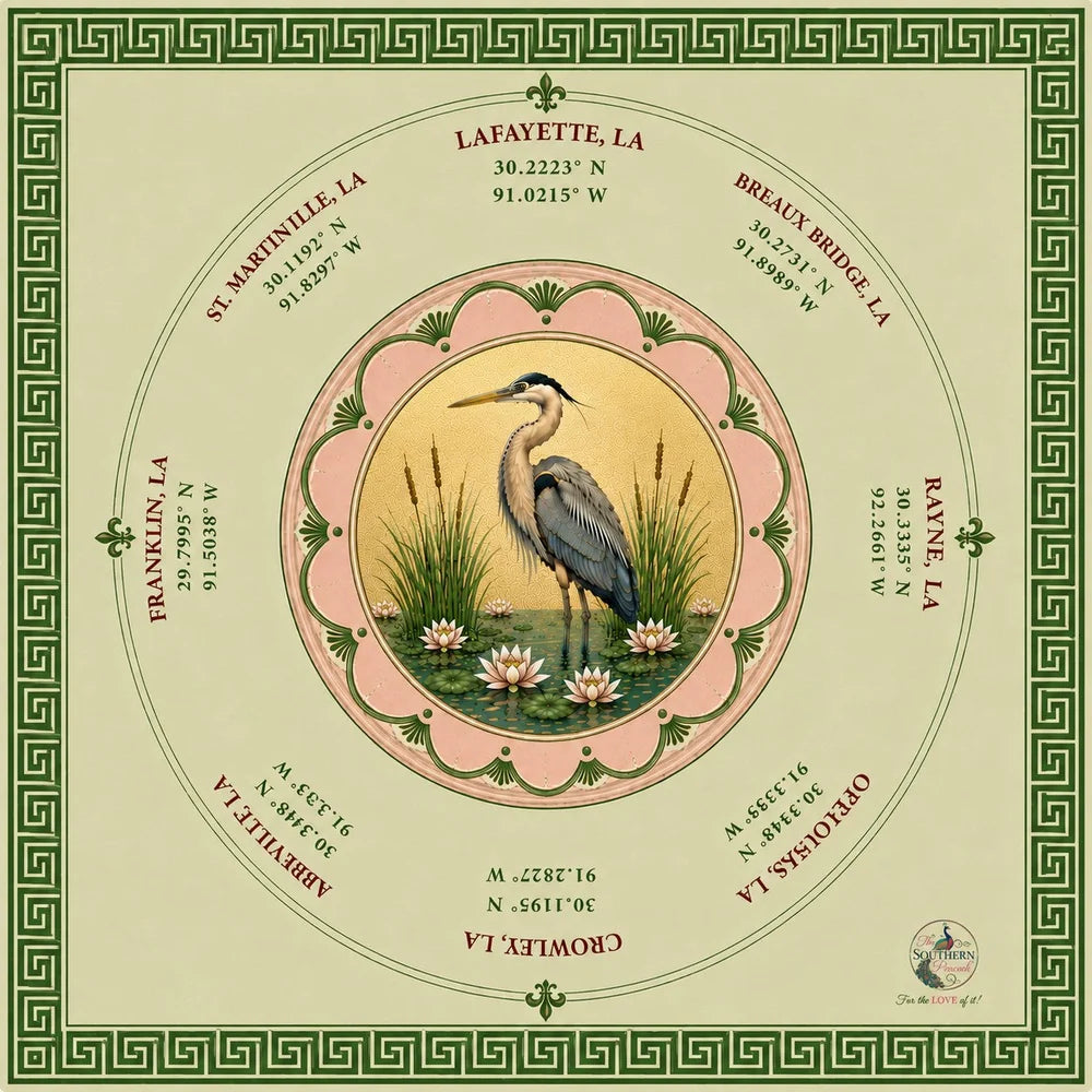 Acadiana Mahjong Mat | Louisiana Collection | Pre-Order