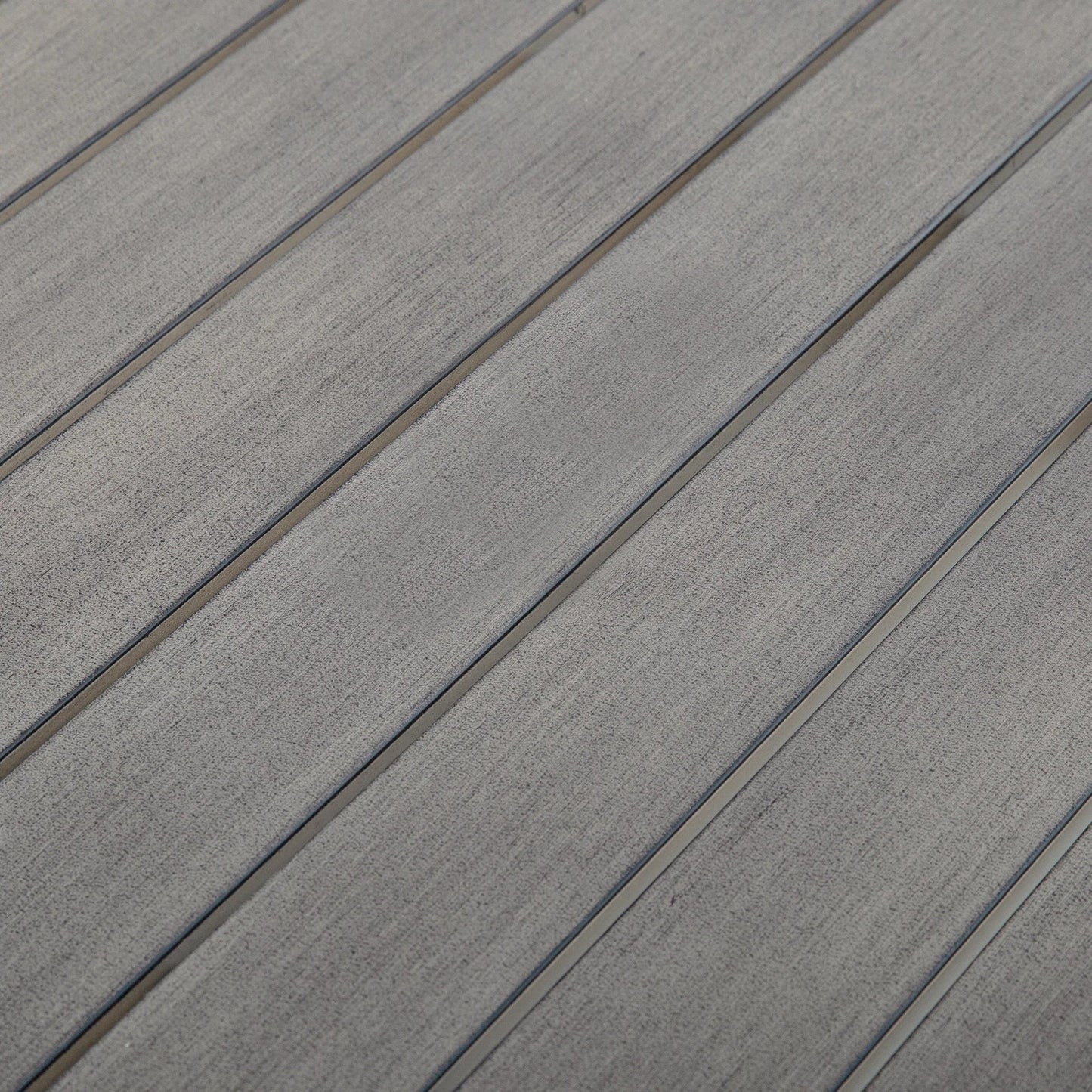 Amalfi 81.75" Rectangular Hand-Brushed Wood Grain Aluminum Patio Dining Table