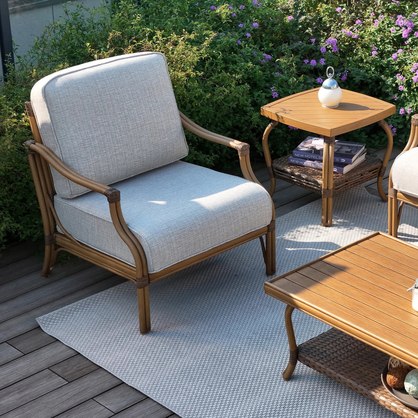 Arcadia 5 Pieces Outdoor Sofa Set with Deep Lounge Chair