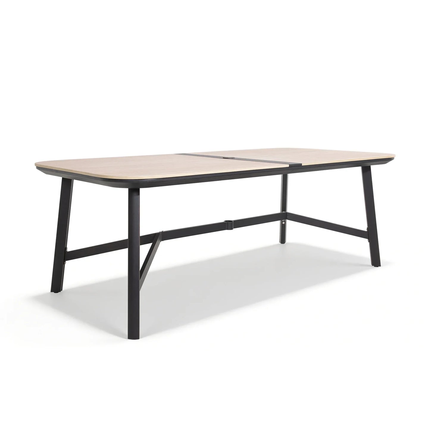 Asheville Patio Rectangular Dining Table and 6 Dining Chair