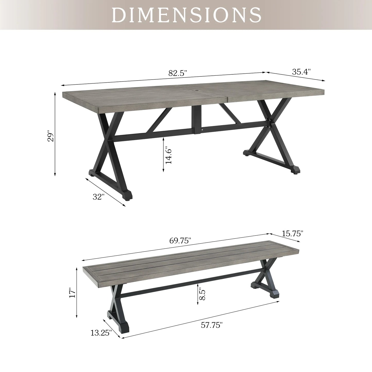 Azur Patio Dining Set of 3 By PEAK HOME FURNISHINGS