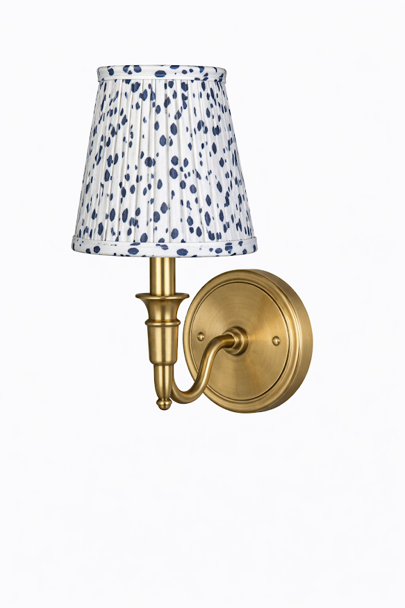 Blue Dot Sconce Shade