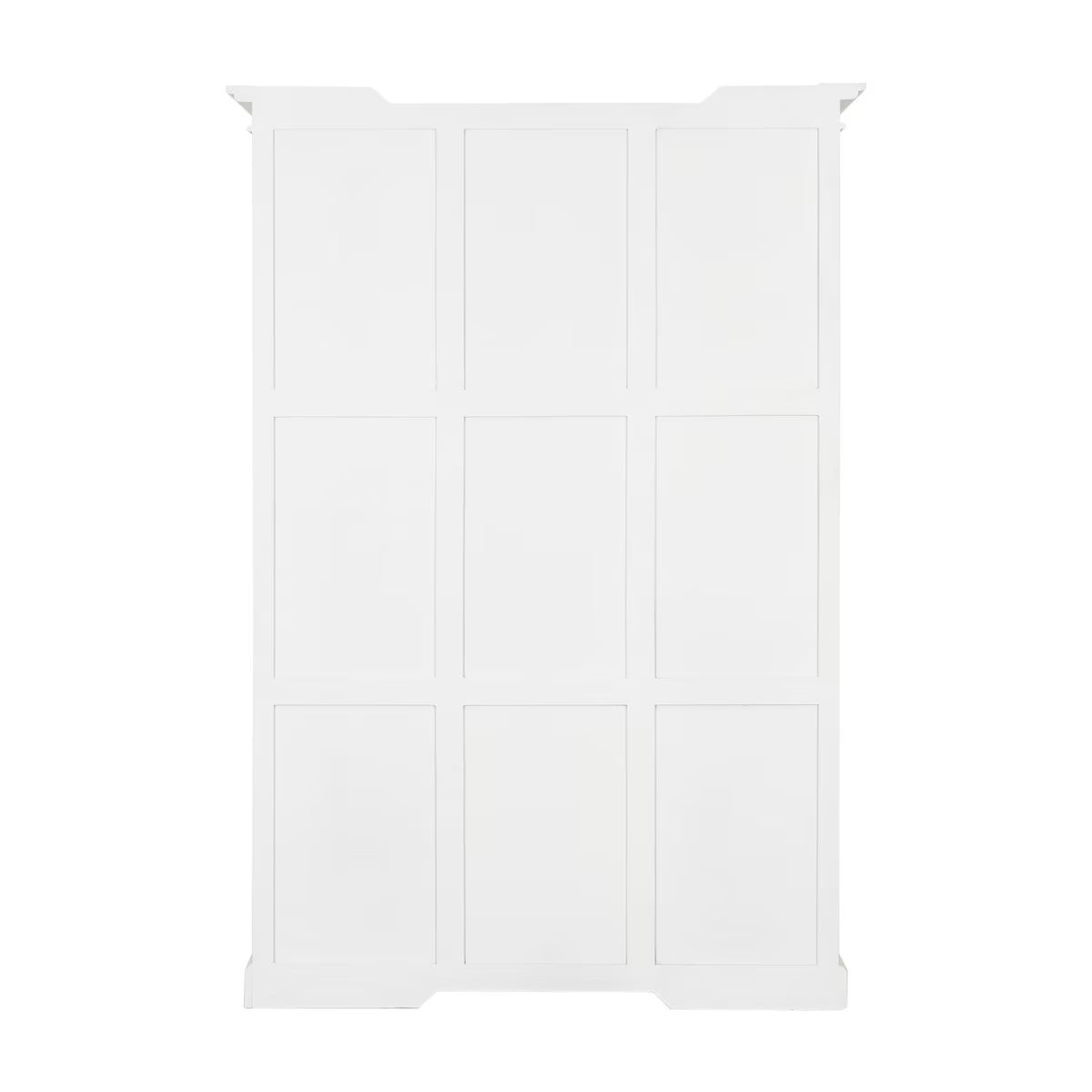 Seraphine 2 Door Cabinet With Rattan Medallion Motif, 55.25"W, White