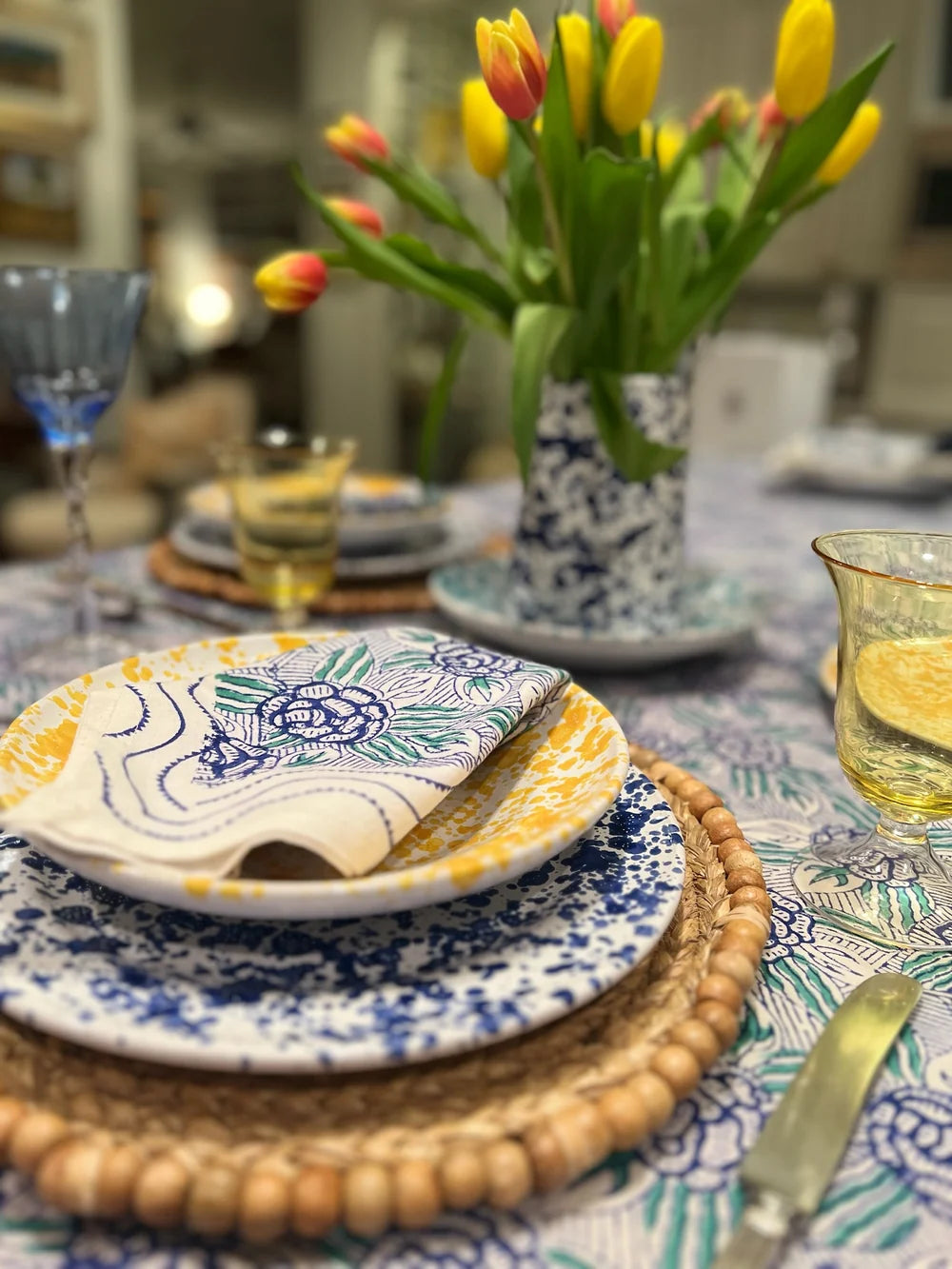 Adriana Water Glass, Yellow