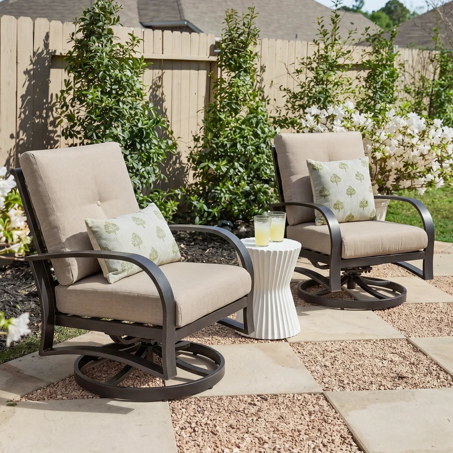 Chamber 3 Piece Outdoor Furniture Set with Sunbrella® Cushions