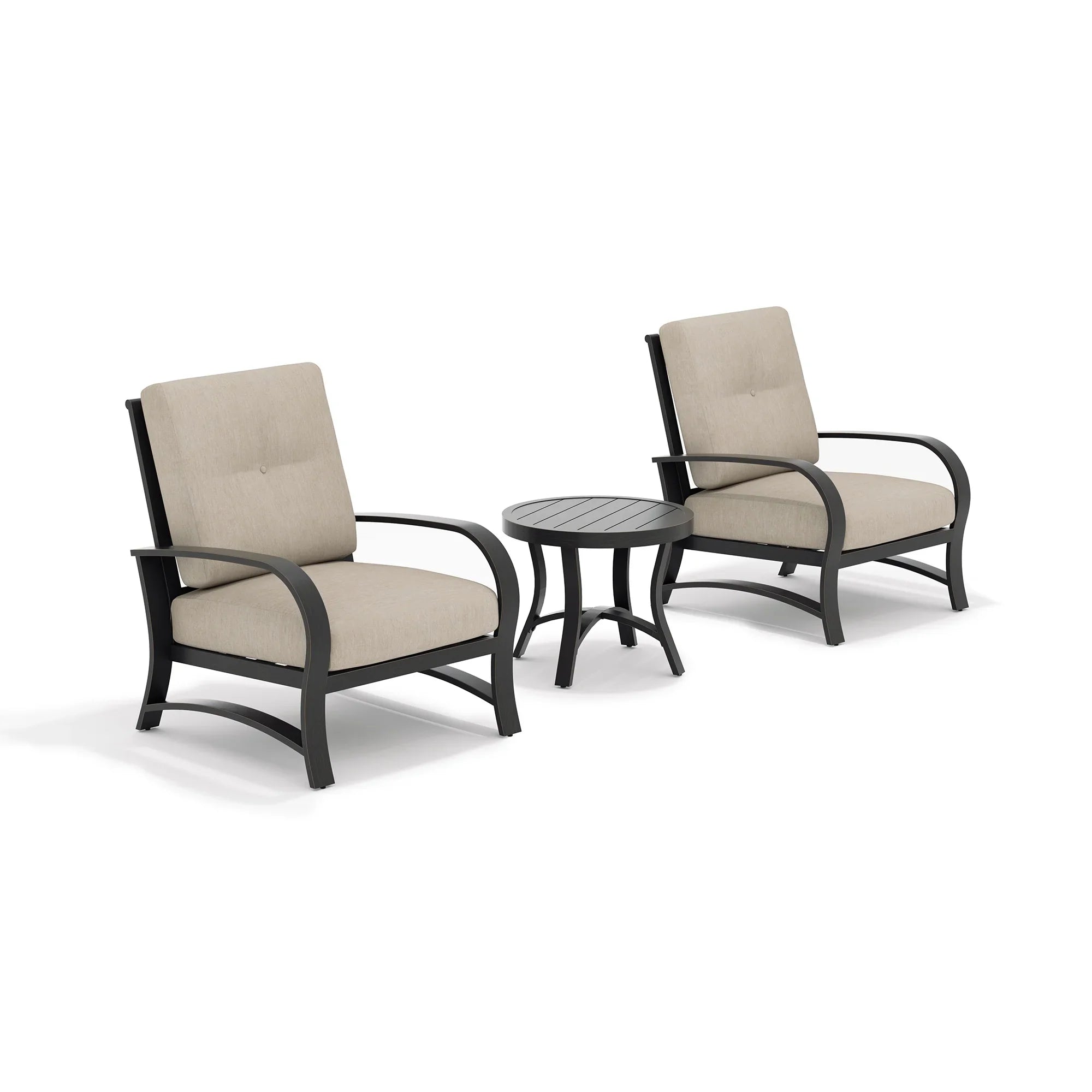 Chamber 3 pieces Outdoor Bistro Sets with Fixed Chair