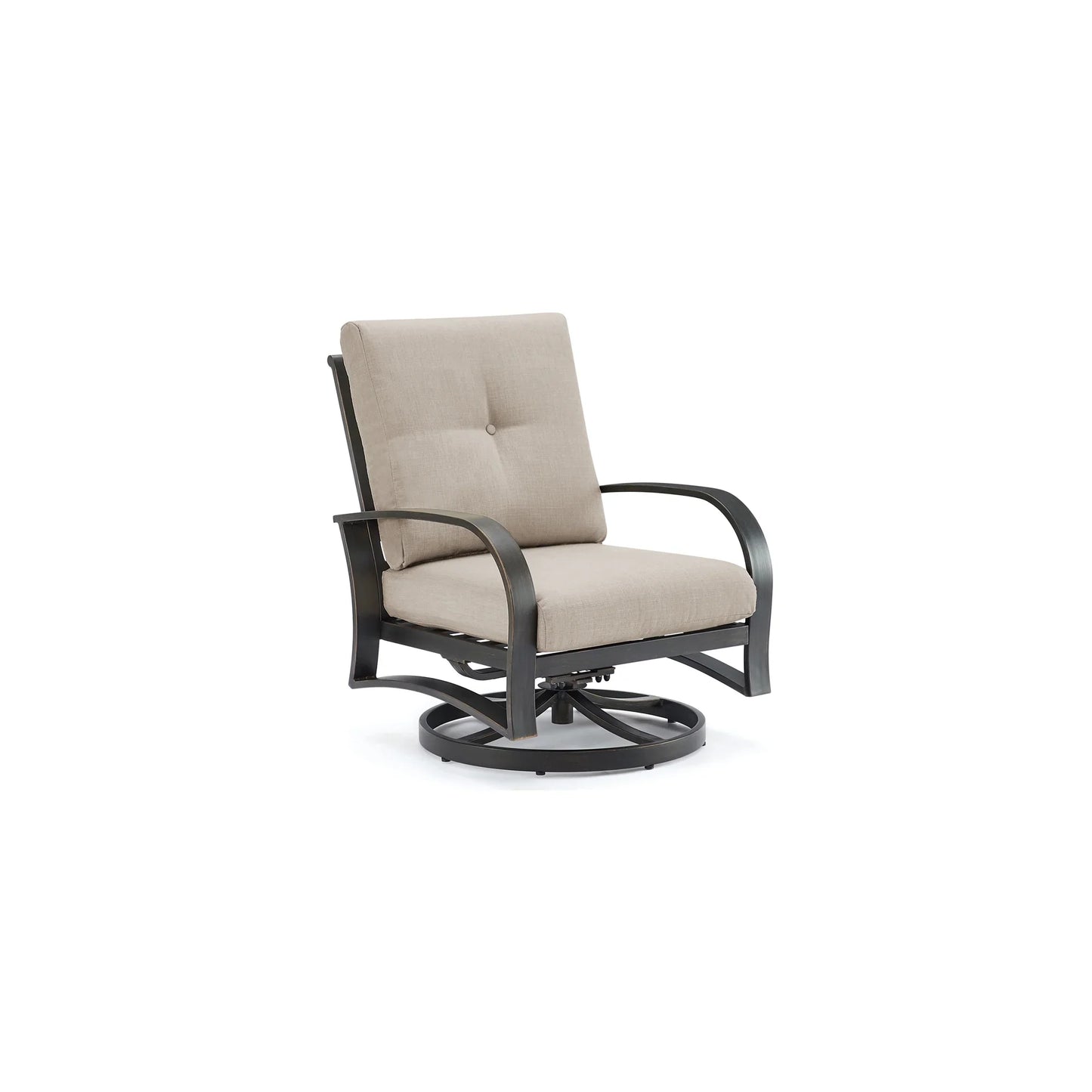 Chamber 4-Person Patio Swivel Chair Sets With Round Coffee Table