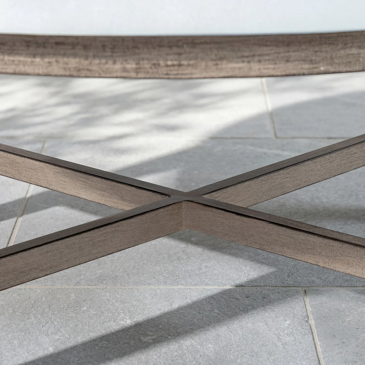 Harmonti 6-Piece Patio Conversation Set with Composite Concrete Round Coffee Tables