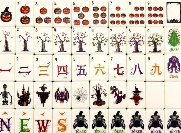 Halloween Mahjong Tile Set