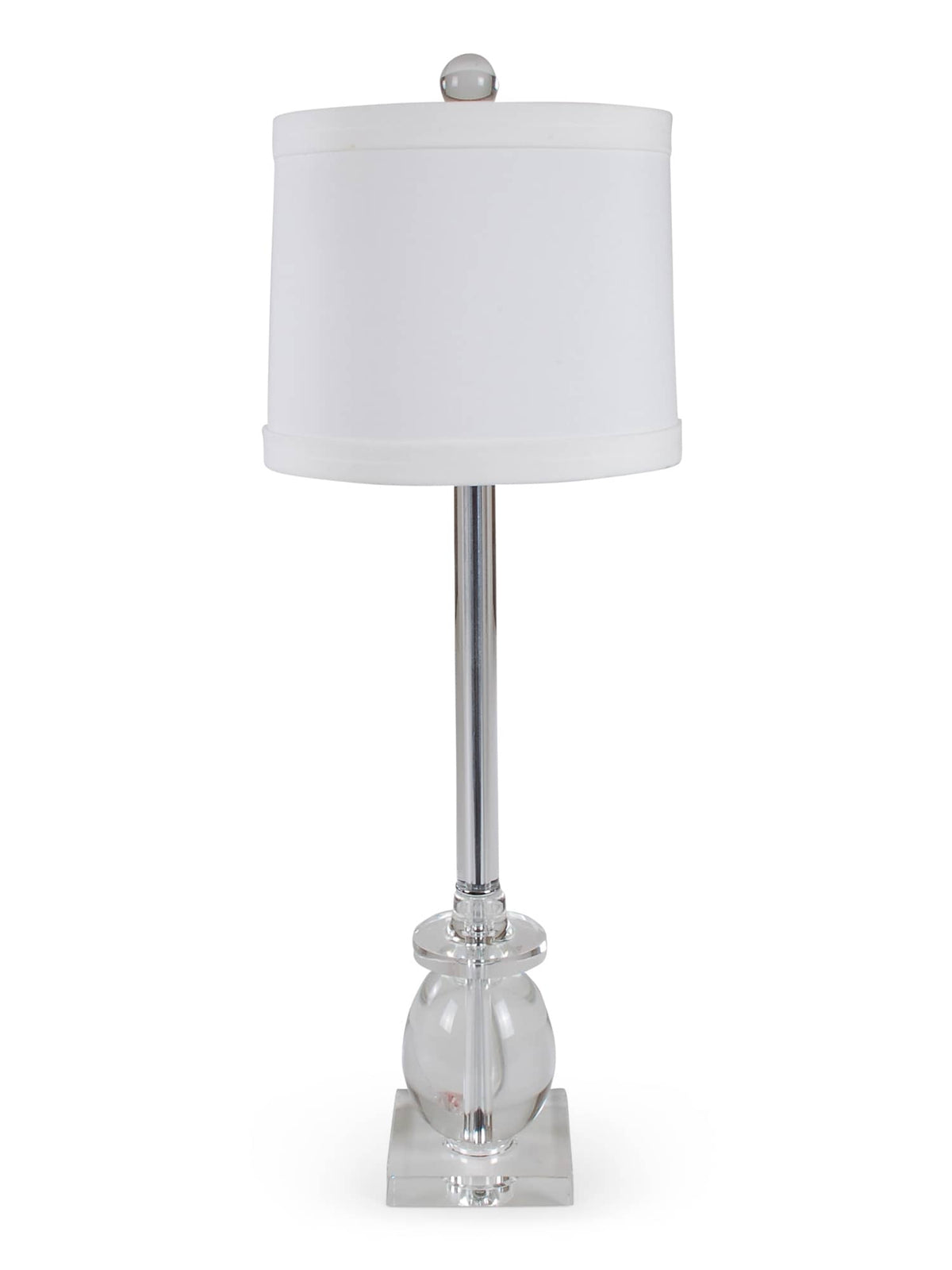 32″ Crystal Ball Column Lamp