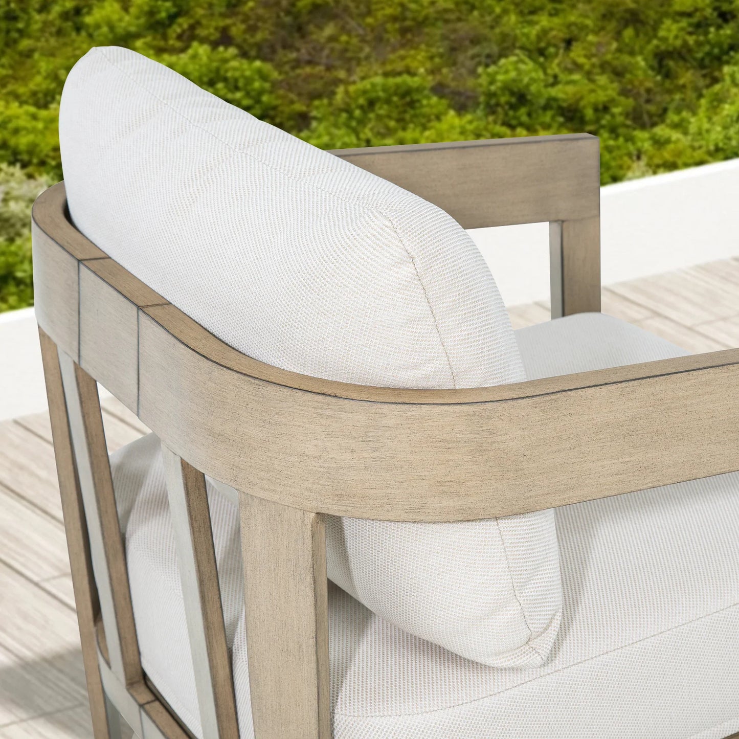 Harmonti 6-Piece Patio Conversation Set with Composite Concrete Round Coffee Tables