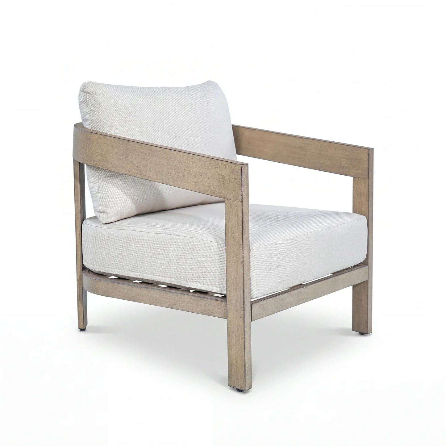 PEAKHOME Harmonti Outdoor Aluminum Club Chair With Cushions Set of 2