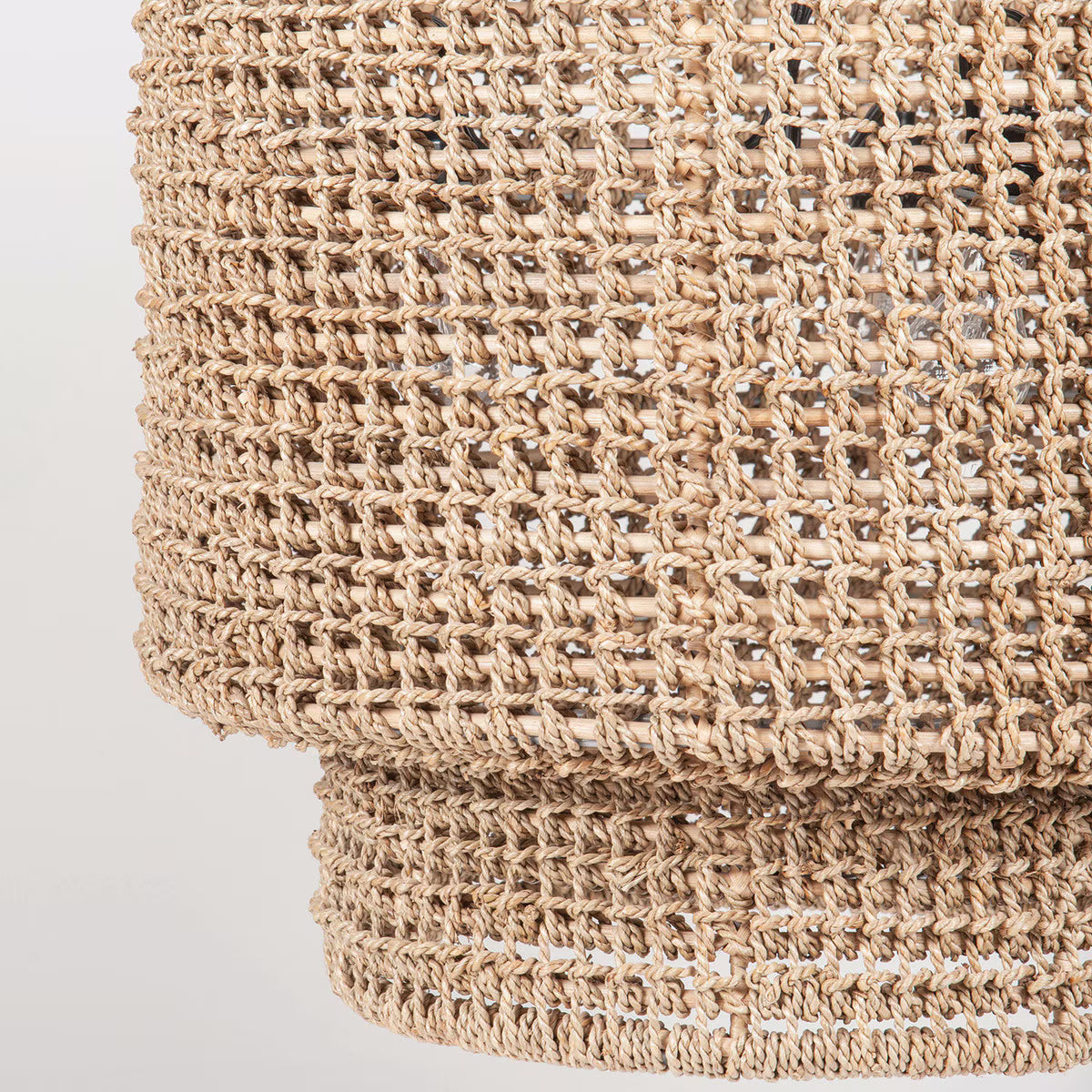 25" Sultan Woven Manila Rope Chandelier, Small *PRE-ORDER*