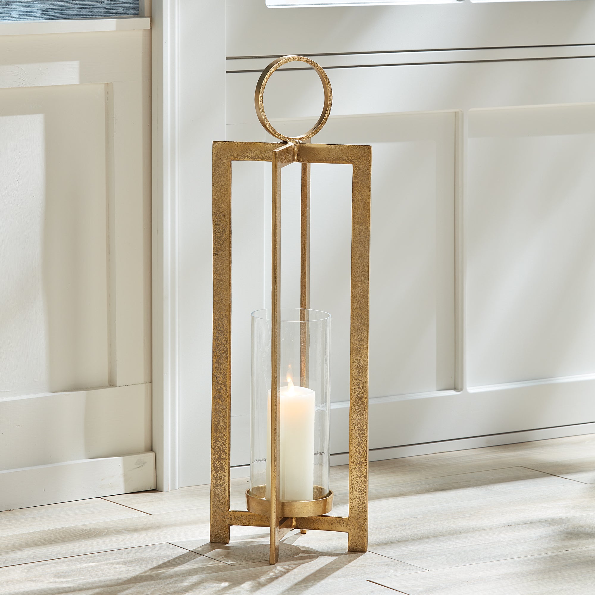 Asola Lantern, Large - Gold