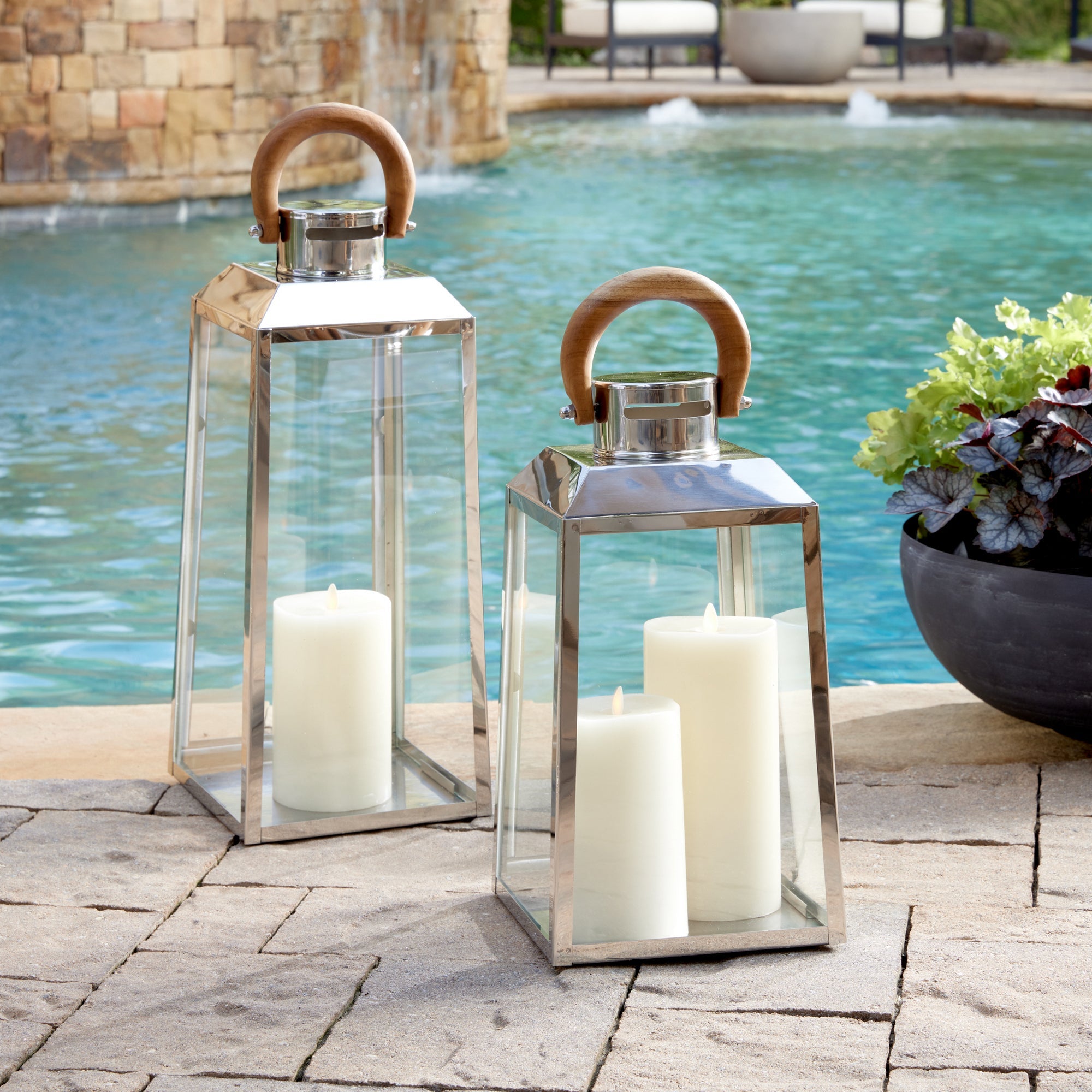 Oceanside Outdoor Lantern, Small