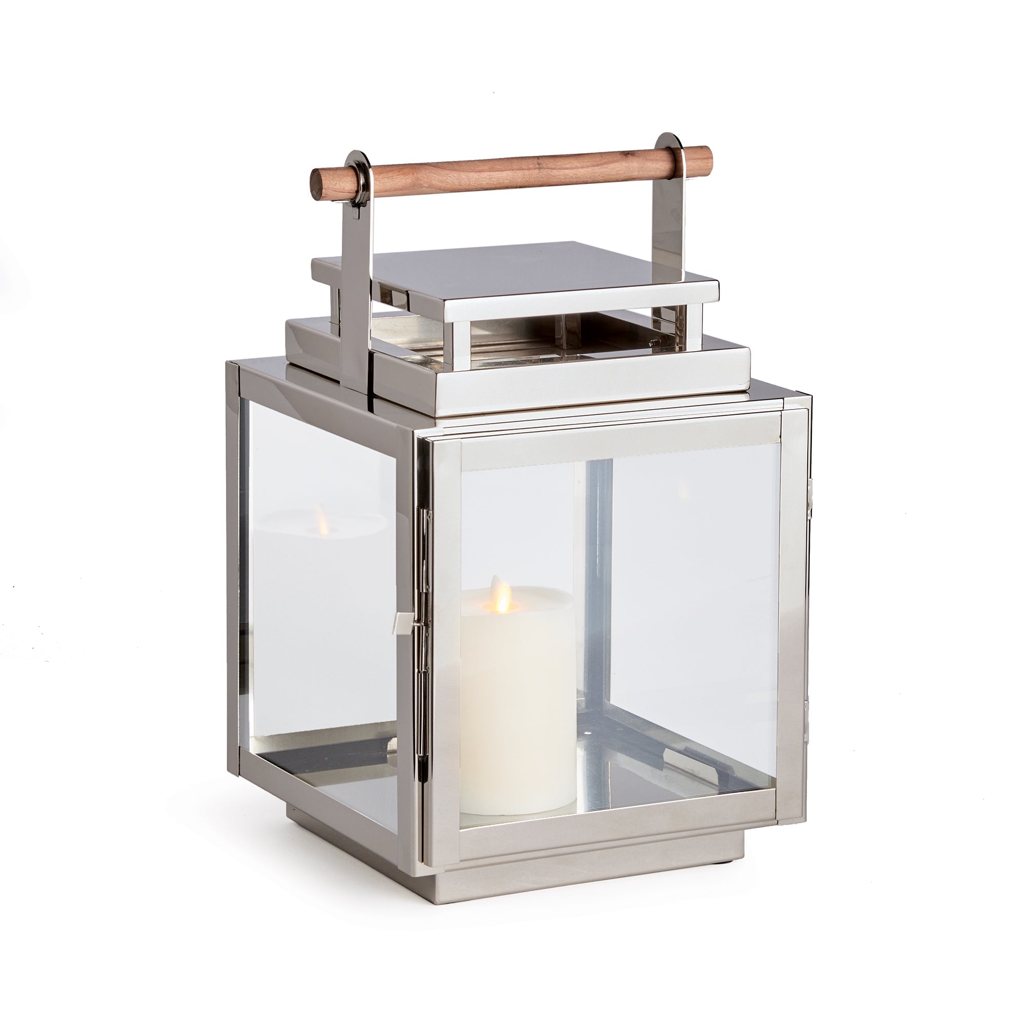 Adwin Outdoor Lantern, Medium -Nickel