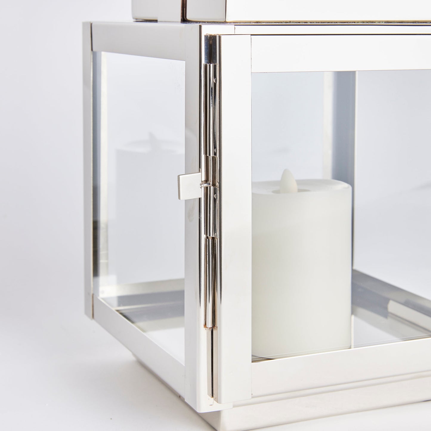 Adwin Outdoor Lantern, Small- Nickel