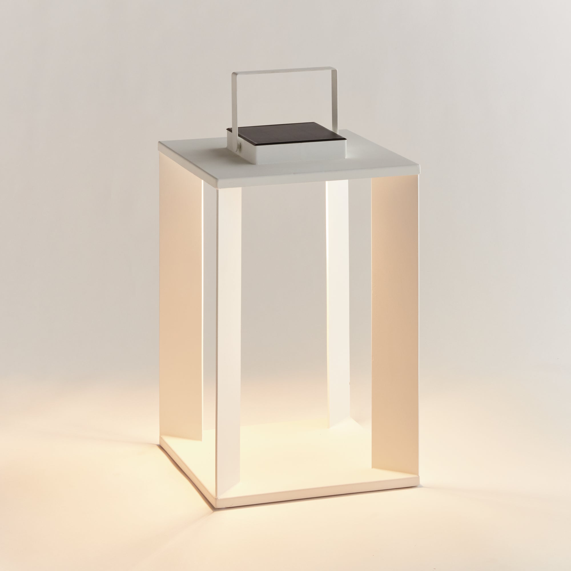 Hanley Solar LED Lantern 18"-White