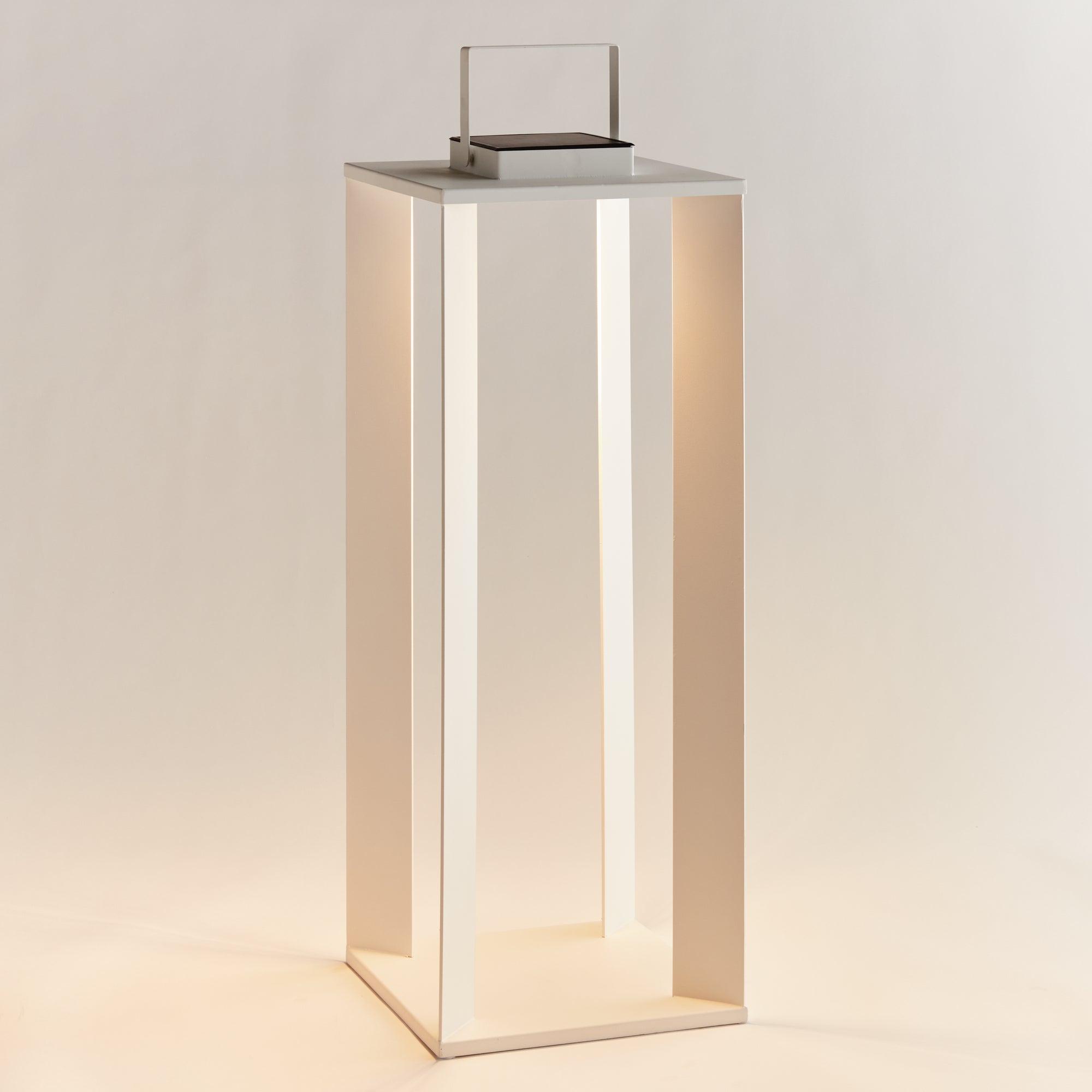 Hanley Solar LED Lantern 30"- White