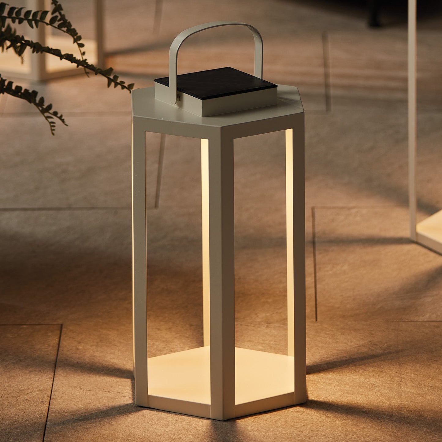 Joyce Solar Lantern 18"- Ivory