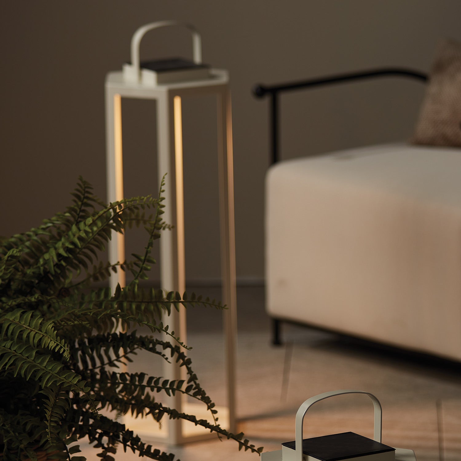 Joyce Solar Lantern 30"- Ivory