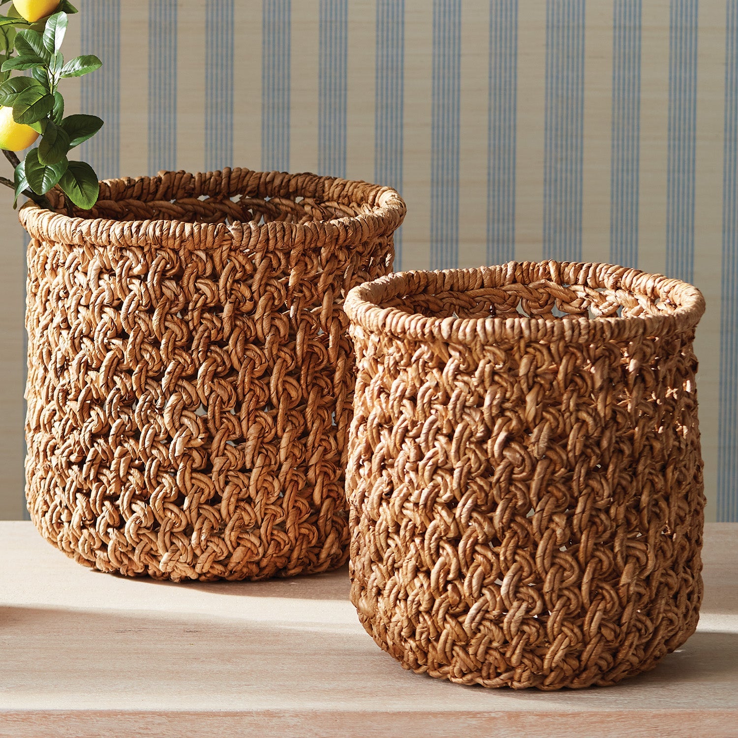 Bridget Banana Leaf Baskets, Set of 2
