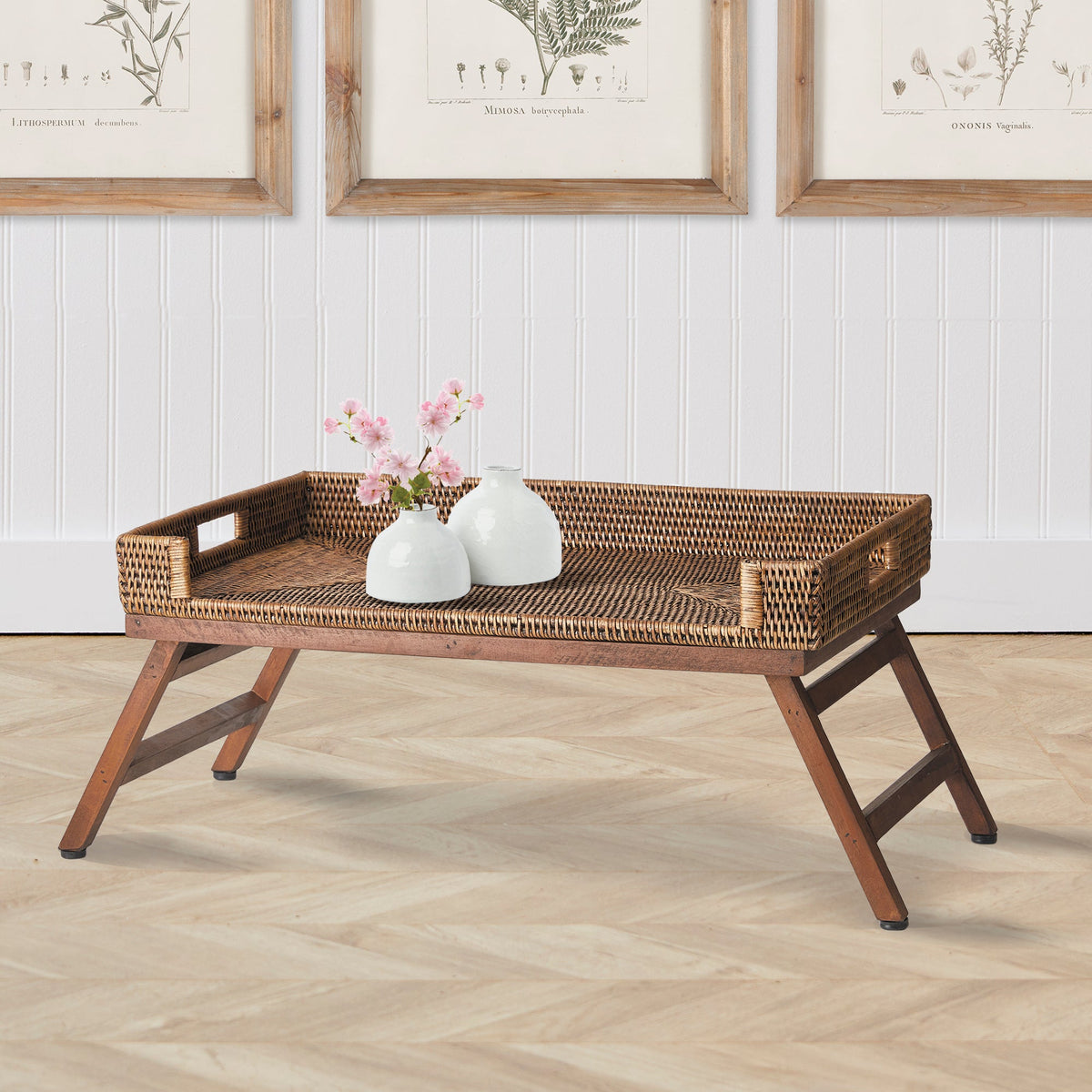 BURMA RATTAN LAP TRAY TABLE