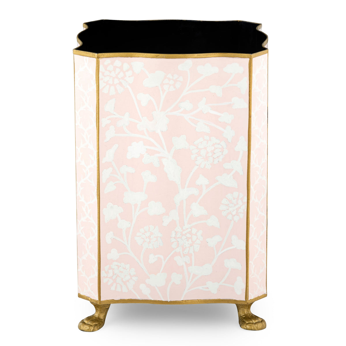 Pale Pink Spring Floral Wastepaper Basket & Tissue (2 Options)