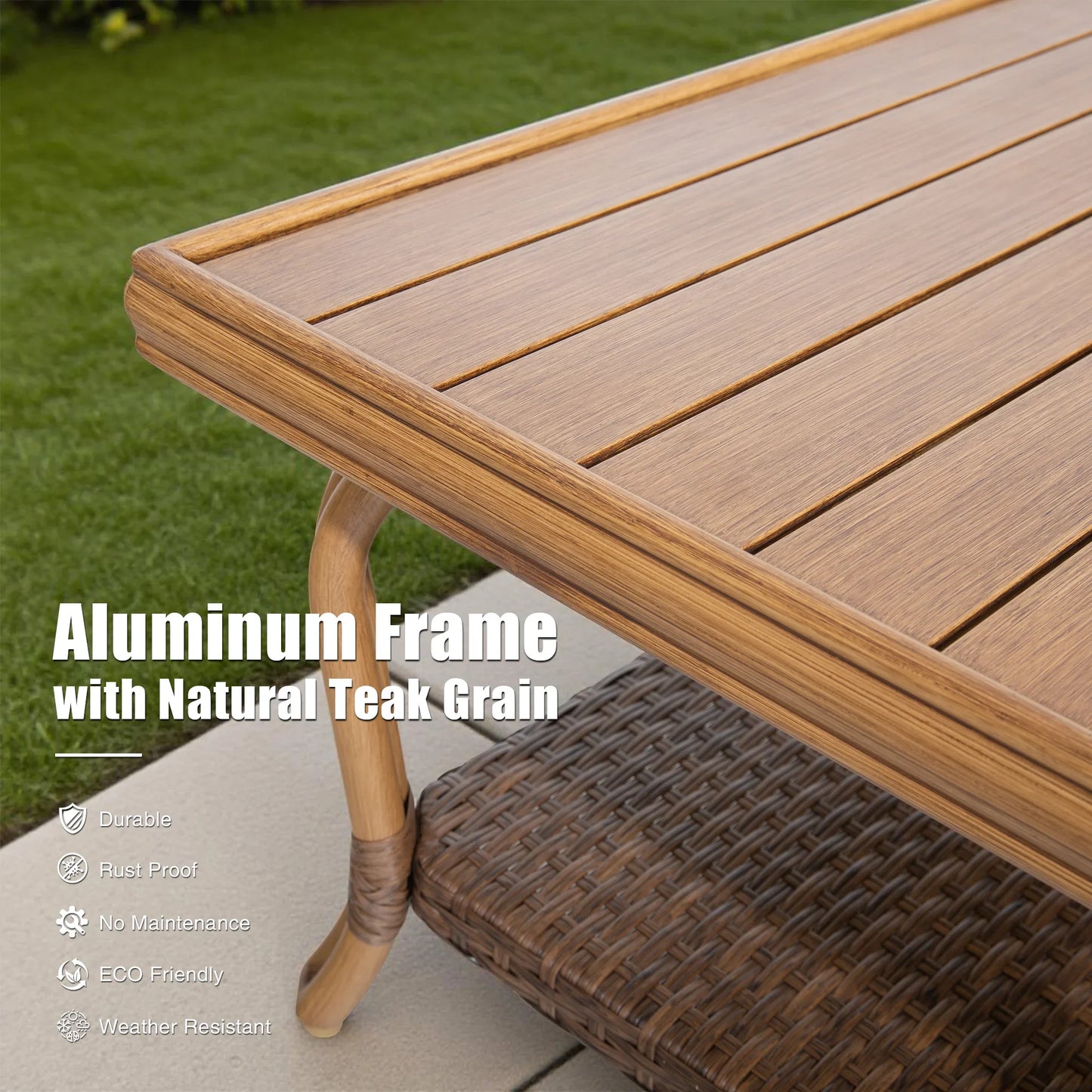 Arcadia 5 Pieces Patio Furniture Sets With Swivel Chairs