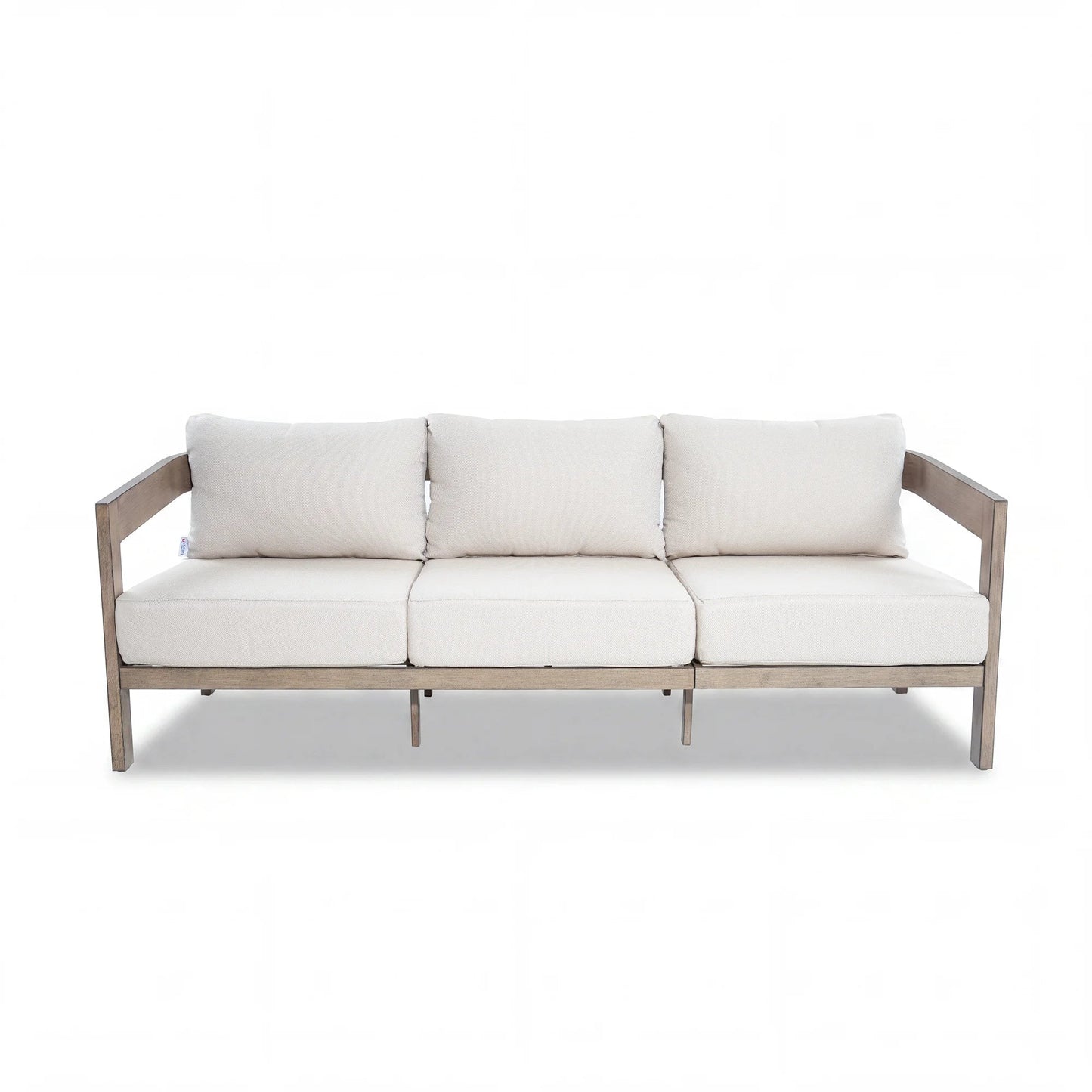 Harmonti 4 Pieces Modern Patio Swivel Furniture Set With Round Concrete Table