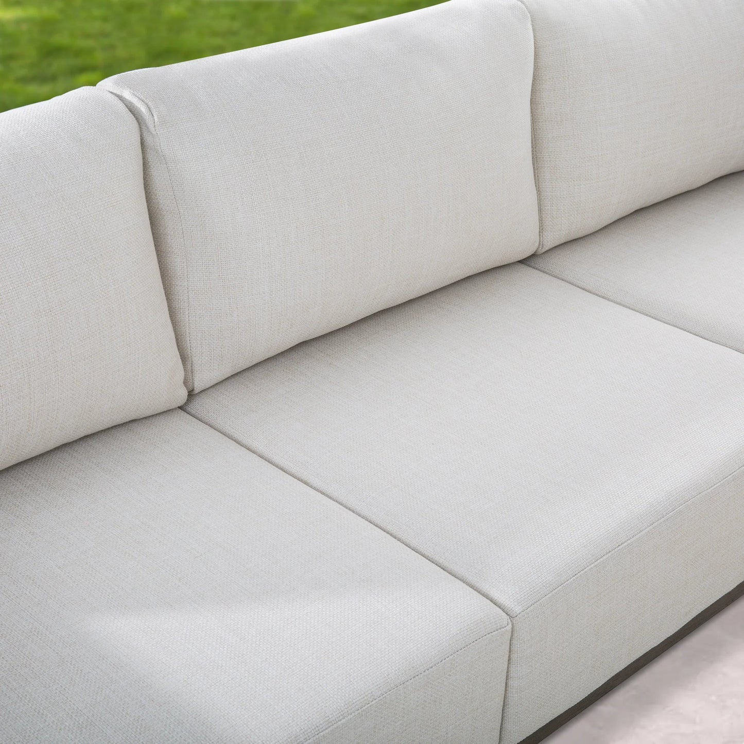 Sereno Patio Furniture Sofa Set with Swivel Chairs