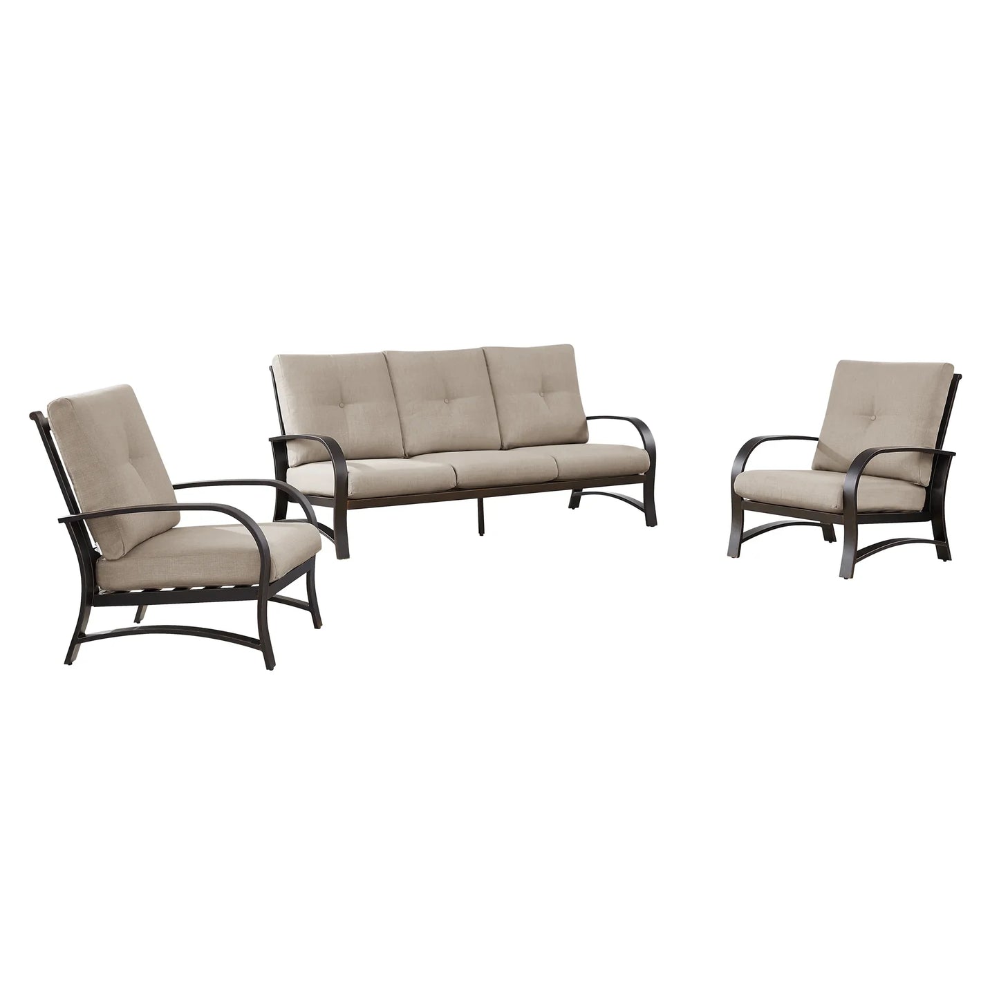 Chamber 3 Piece Outdoor Furniture Set with Sunbrella® Cushions