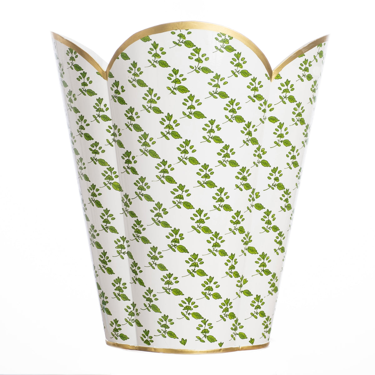 Green Blossom Wastepaper Basket & Tissue (2 Options)